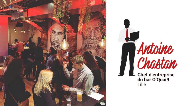 Antoine Chastan, chef d'entreprise du bar O'Quai9 - Lille